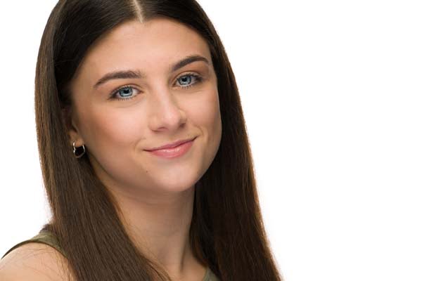 Headshot of Actor on White Background By North East Photographer John J Bloomfield