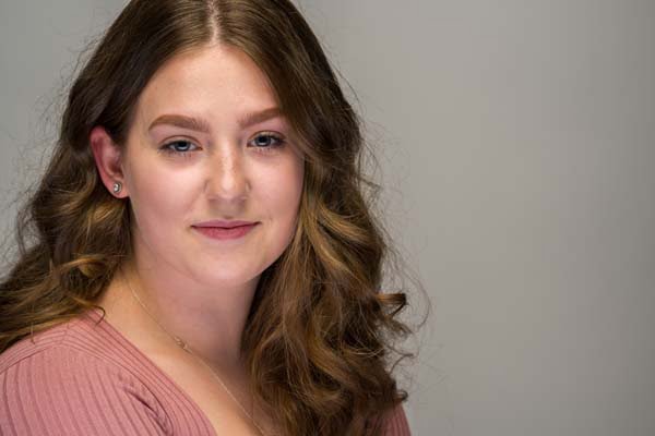 Headshot of Actress taken by Durham Photographer John J Bloomfield