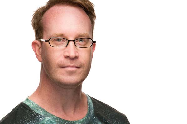 Headshot of Male Actor on White Background By North East Photographer John J Bloomfield